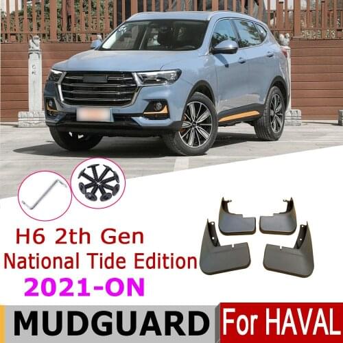 Mudguards For Haval H6 2021 2020 2th Gen National Tide Edition 2020 Fender Front Rear Mud Flaps Guard Splash Car Accessories