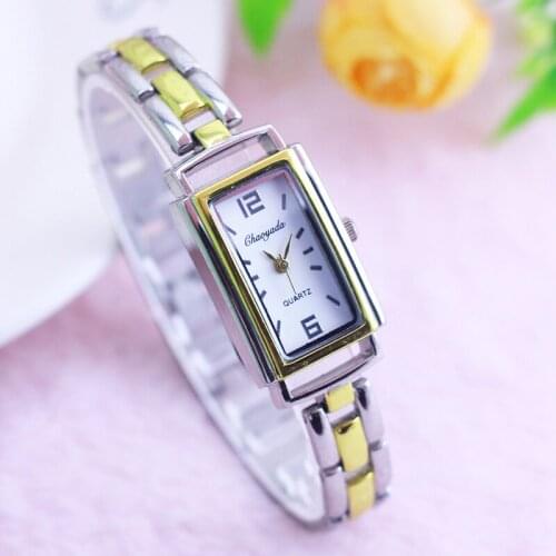 2019 cyd brand new arrival classic women girls fashion wristwatches ladies quartz dress luxury gold hand catenary watches clock