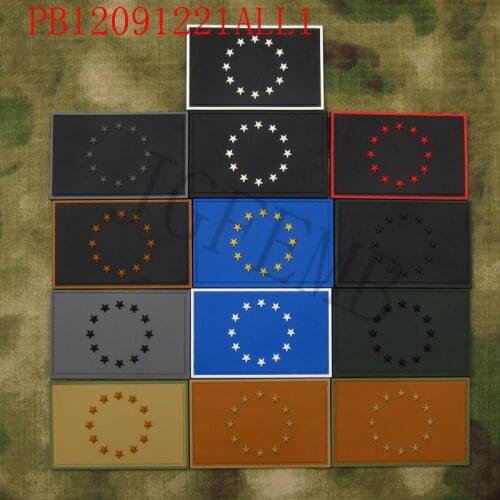 European Union Flag EU Flag Tactical military morale 3D PVC patch