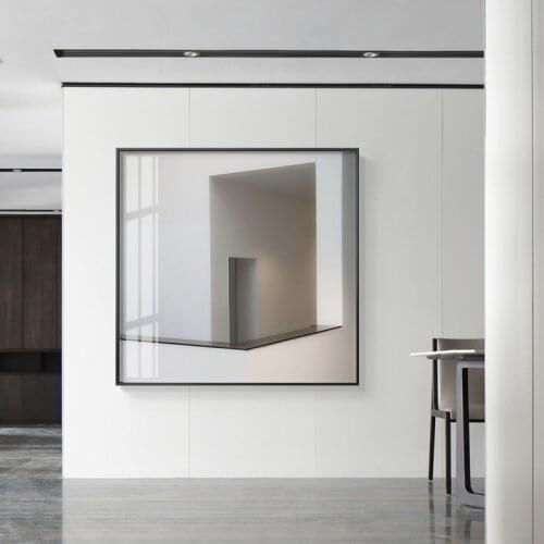 Minimalist Style White Buiding Canvas Painting Abstract Wall Pictures for Living Room Fashion Space Poster Print Art Home Decor