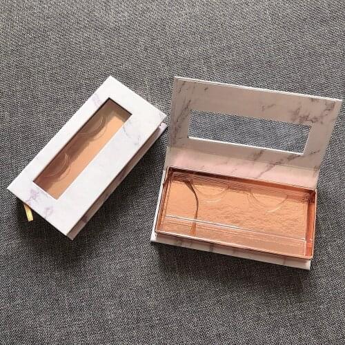 Wholesale False Eyelashes Box Package Lash Box Packaging Custom Faux Cils 25mm Mink Lashes Magnetic Eyelashes Cases Vendors