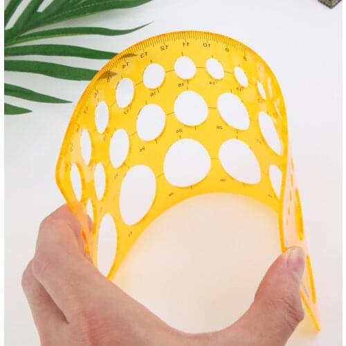 Ellipse Oval Template Geometry College Math Measuring Tool Stencil Ruler Student K5DB