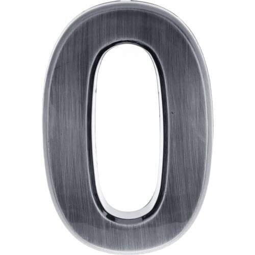 Silver Plastic Self-Adhesive Door Number Sign House Address Sticky Numeric Digit Plate