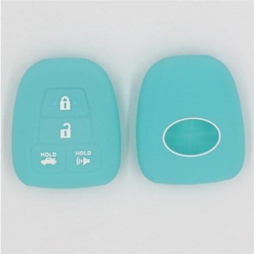 Silicone Auto Keyless 4 Button Remote Car Key Shell Cover Fob Case For Toyota RAV4 Corolla G6 Ipsum for Daihatsu sirion 2 Terios
