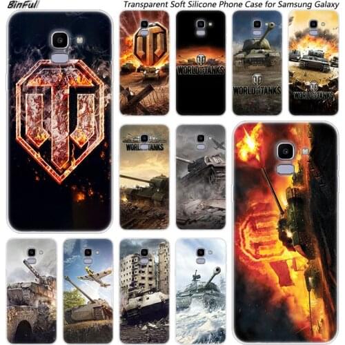Hot world of tanks Soft Silicone Case For Samsung Galaxy J8 J6 J4 2018 J2 Core J5 J6 J7 Prime J3 2016 2017 EU J4 Plus Cover