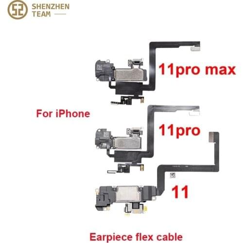 SZteam Earpiece Flex Cable for iPhone 11 11PRO 11PRO MAX with earpiece Ear Sound Speaker Ear Pieces Ribbon Replacement Parts