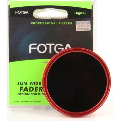 FOTGA Ultra Slim ND Filter Fader Variable Neutral Density Filter ND2 ND8 ND400 40.5-82mm