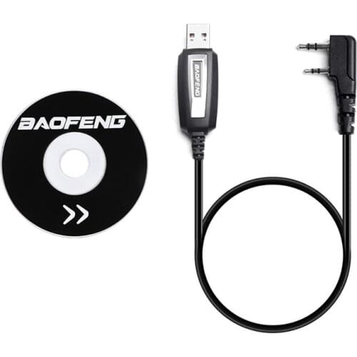 OPPXUN USB Programming Cable Software CD for Baofeng Walkie Talkie UV-5R UV5R Series BF-888S C51 Kenwood Wouxun Accessory Kit