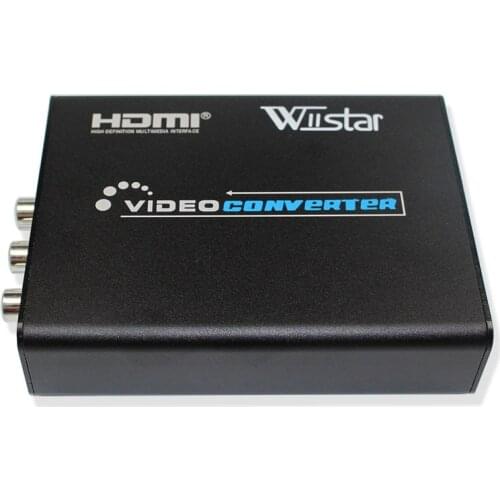 Wiistar AV S-Video CVBS Converter Audio HDMI to S VIDEO+ Composite S VIDEO Switcher Adaptor Upscaler HD 3RCA for TV PC