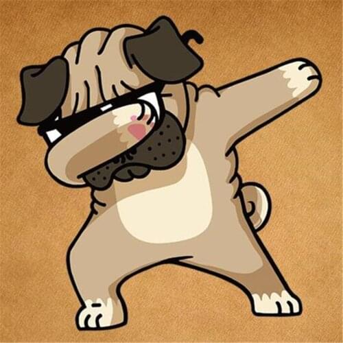 Fun Dog PVC Patch deal with it Clothes Heat Transfer Printing Diy T shirt girl iron on patches for clothing women Stickers