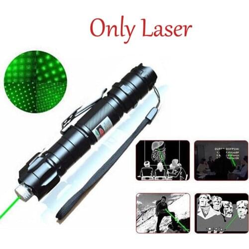 532nm 8000M High Power Green Laser Pointer Adjustable Focus Star shape Light Pen Lazer Beam Military Green Lasers