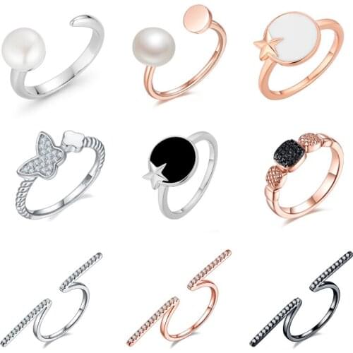 Laya 925 Sterling Silver Silver Colorful Simple Enamel Shiny White Cubic Zirconia Ring For Women Fine Jewelry 2021 Trend