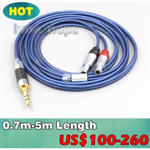 2.5mm 4.4mm XLR 3.5mm High Definition 99% Pure Silver Earphone Cable For Sennheiser HD800 HD800s HD820s HD820 Enigma LN006807