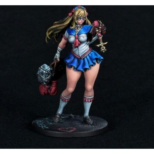 30mm KD Resin Figures Model kits Beauty Soldier Goddess Series Unassambled Unpainted C513