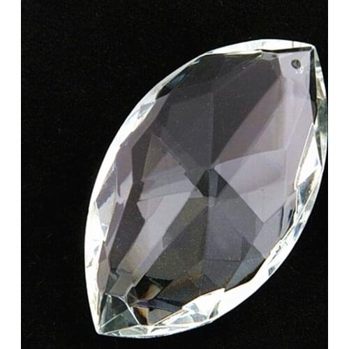 50pcs/lot Sparkle 76mm crystal faceted Horse eye Shape pendant,crystal chandelier pendant for DIY crystal garlands