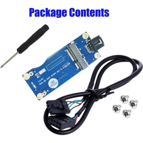 Mini PCI-E to USB Adapter With SIM card Slot for WWAN/LTE Module
