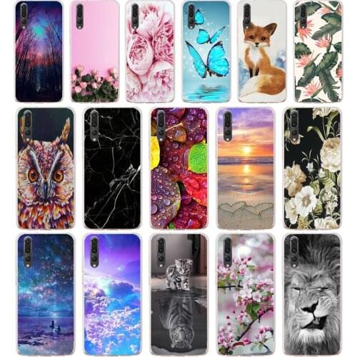 A case cover for huawei p20 pro case back cover silicone 360 full protective P 20 pro Coque etui clear