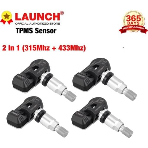 LAUNCH TPMS Sensor 433 315 mhz Car Tire Pressure Monitoring RF-Sensor Tire Repair Tools Automotive Accessory Programmable Sensor