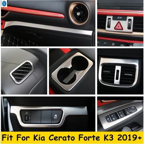 Water Cup Holder / Air Conditioning AC Vent Outlet / Central Control Panel Cover Trim Fit For Kia Cerato Forte K3 2019 2020 2021