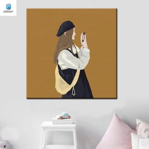 Diy oil painting Love anime poster digital paint by numbers Traditional Chinese coloring by numbers painting gift for lover