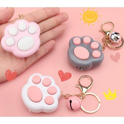 Adults Kids Stress Reliever Toys Portable Colorful Cute Cat Paw Memory Maze Cube Gadget Keychain Educational Breakthrough Game