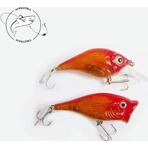Artificial Floating Popper Crank Freshwater High Quality Fishing Lure Hard Bait Bionic Anti-Corrosion Plastic Fishing Bait