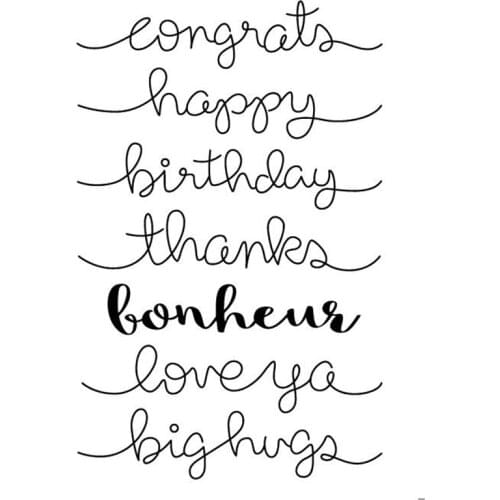 Clear Stamps greeting title stamps for scrapbooking card craft stamps