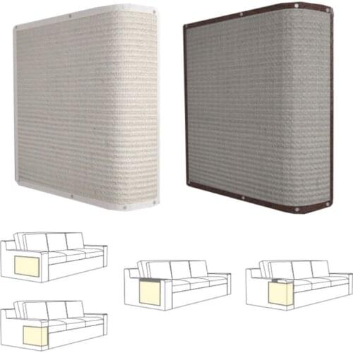 Sofa Side Protection Mat Couch Cat Scratch Pad with Compartments Sisal Scratch cat scratcher post cat scratcher