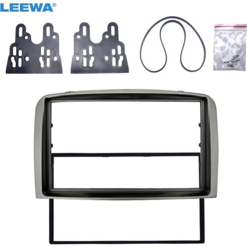 LEEWA Double Din Facia for ALFA ROMEO 147 Radio DVD Stereo CD Panel Dash Mounting Installation Trim Fascia Kit Face Frame Bezel