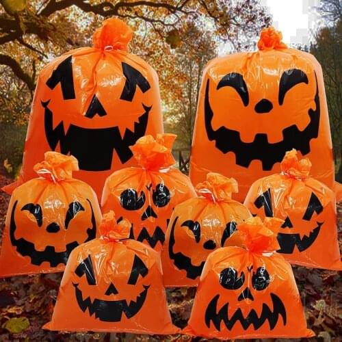 Halloween Pumpkin Bag Lawn Decorations Outdoor Large Pumpkin Leaf Bags Fall Trash Bag for Lawn Garden Back Yard Fall Decorations
