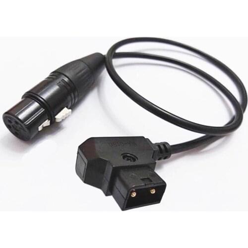 NCHTEK 2Pin D-Tap To Din 4Pin XLR For Power Supply Battery Adapter Cable, Dtap Cable DC12V About 50CM/Free Shipping/5PCS