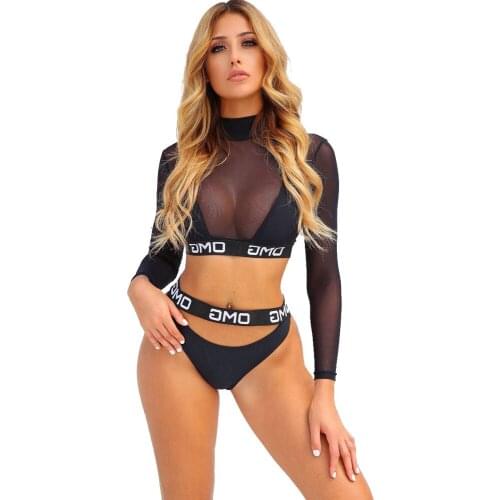 Custom Wholesale New Swimsuit European And American Stripe Printed Bikini Sex Lingerie Underwear Women Swimwear & Beachwear