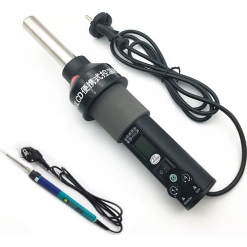 Portable Heat Hot Air Gun BGA Rework Solder Station 8018 LCD 450W Blower +Adjustable Electric Soldering Iron 936d Desoldering