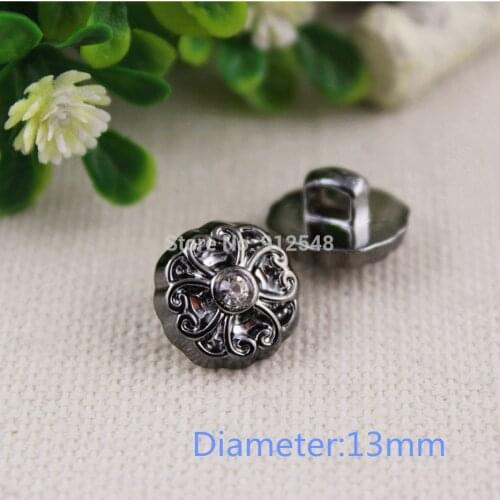 1532648 , 13mm Plastic flower Buttons,50pcs,clothing accessories, DIY handmade materials
