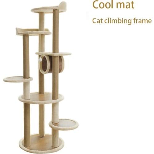 Sisal cat climbing frame cat tree cat litter multi-layer fun hammock cat scratching post integrated mat pet foreign trade cat cl