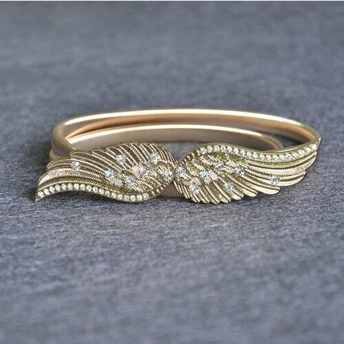 Fashion Wings Belts Ladies Elastic New 70-90CM Rhinestone Decoration Gold Silver All-match High Quality Accessories Waistbands