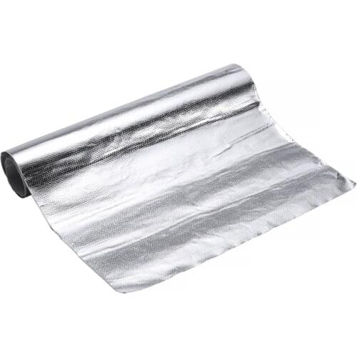 12"x24" Car Motorcycle Thermal Exhaust Tape Air Intake Heat Insulation Shield Wrap Reflective Heat Barrier Self Adhesive Film