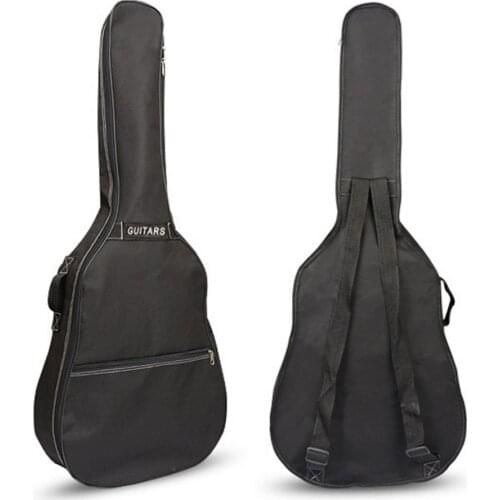 40 / 41 Inch Acoustic Folk Guitar Bag Backpack Double Straps 600D Oxford Guitar Soft Carry Case Gig Bag Cover