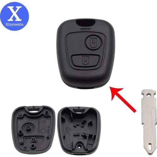 Xinyuexin Remote Car Key Fob for Citroen C1 C2 C3 C4 Saxo Picasso Xsara Picasso Peugeot 106 206 306 307 107 207 Key Ne73 Blade