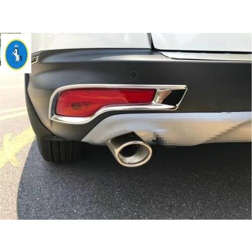 Yimaautotrims Rear Tail Fog Lights Lamp Foglight Frame Cover Trim 2 Pcs Exterior Fit For Honda CRV CR-V 2017 2018 2019 2020 ABS