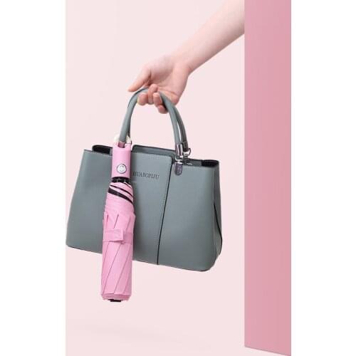 Hook Fully Automatic Umbrella Men Women Outdoor Folding Luxury Clear Rain Umbrella Black Pink Big Large Girl Auto Parasol