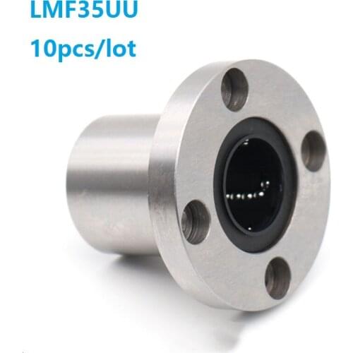 10pcs/lot LMF35UU LMF35 Flange Linear Bushing linear Bearing flange linear ball bearing for linear shaft CNC 3D printer