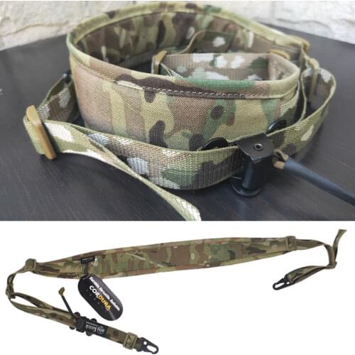 Multicam 2 Point Rifle Sling Jacquard Strap Tactical Padded Gun Rifle Sling Straps Outdoor Hunting Shooting Firearms Strap