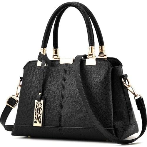 2021 Hot Sale Leather Women Bag Tree Branches Metal Decor Handbags Lady Shoulder Crossbody Messenger Bag Female Purse Tote