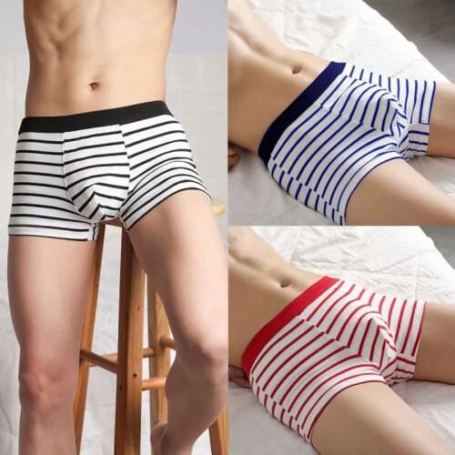3PCS/lot Mens Underwear Cotton Shorts Middle Waist Boxer Pants Young Middleaged Fatty boys Sexy Underpants Men Plus Size L-3XL
