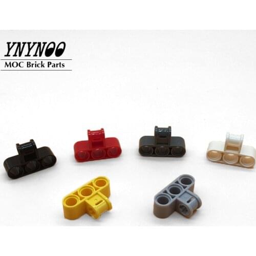 30Pcs/lot Technical Axle and Pin Connector 1x 3 Beams Perpendicular Triple MOC 63869 Building Blocks Bricks DIY Toys Gifts