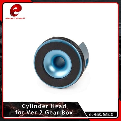 Element Aluminum CNC 7075 Silent Bearing Piston Cylinder Head Short with Double Cusion Pad for Airsoft AEG Version 2 M4 M16 AK