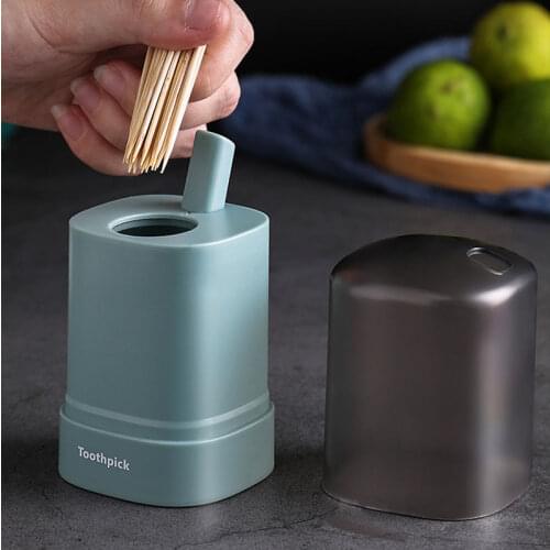 Household Toothpick Holder Creative Automatically Pops Up Toothpick Storage Box Kitchen Toothpick Bottle Toothpick Container