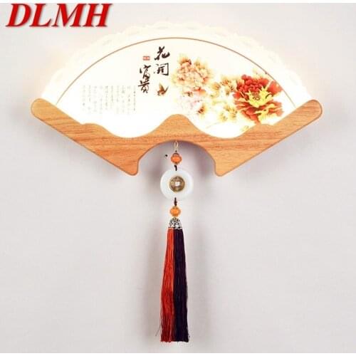 DLMH Wall Lights Contemporary Creative Indoor LED Sconces Fan Shape Lamps For Home Corridor Study