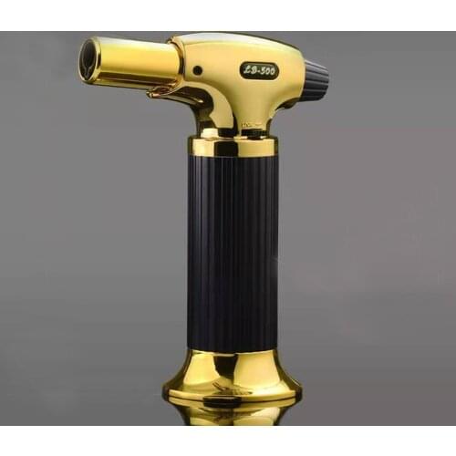 BBQ Kitchen Torch Jet Lighter Flame Spray Gun Butane Gas Lighter Refillable Fuel Welding Gasoline Lighter Outdoor Big Firepower